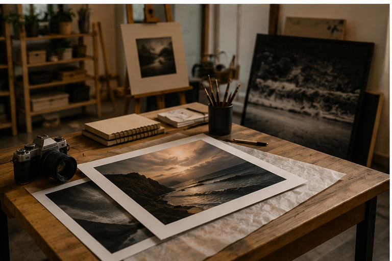 Artistes et créateurs - préparation de tirages Fine Art en atelier